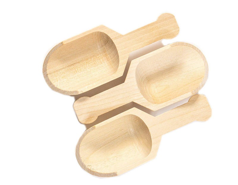 Perfect Stix - Scoop 3- 6ct Scoop 3-10ct Mini Wood Scooper, 3" Long x 11/4" Wide (Pack of 10),Beige - Image 2